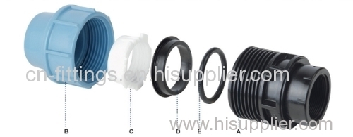 pp end cap compression fittings