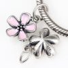Sterling Silver Pink Cherry Blossom Pendant Wholesale