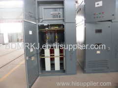 High voltage installation of shunt and filter capacitor power factor improve equipment for motor unbalance protection