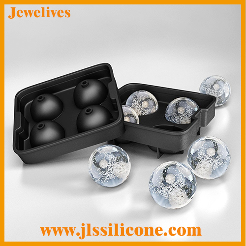 Silicone four ice sphere cooler wines
