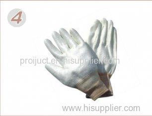 L Tear Resistance Knitted Seamless White Liner PU Coated Glove