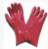 M Red Safety Tear Resistance Interlock Liner PVC Coated Gloves with Knit Wrist