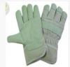 OEM Safety Grain Pig Skin Leather Gloves with White Cotton Back