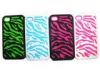 Silicone rubber 6 stytles apple iphone 4 protective case covers with color filled logo