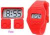 Red Free Swimming Silicone Ultra Thin Digital Watch Water Resistant 1 ATM or 3 ATM