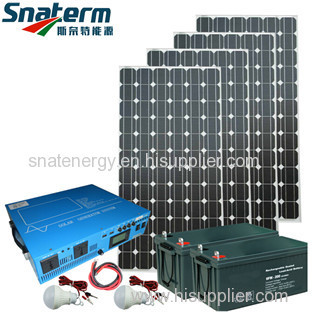 Complete Off grid tied Solar Power Generator Solar Home Power System 1000w/2000w/3000w/5000w