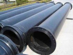 lightweight & easy installation 360mm plastic uhmwpe pipes with flanges