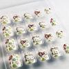 Custom 3D Diamond Brand Nail Art With Cow Spot , Hello Kitty Pattern