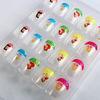 Disney Barbie Doll Fake Fingernails Fashionable Plastic Flower Art Nail