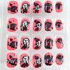 Custom Acrylic Short False Nails Pink Aitificial Finger Nail Art With MSDS