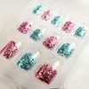 Colorful French Style Artist Nail Tip Acrylic Transparent Nail Art For Wedding