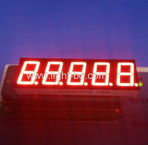 Super Red 5-digit 0.56" 7 segment led display for digital indicator