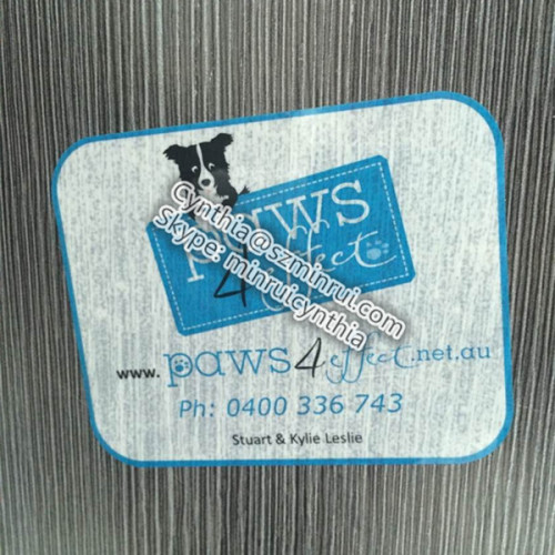 Custom made PET Waterproof adhesive Transparent LOGO Printing Label 