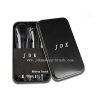 Tin Can Packing 8pcs Portable Black Makeup brush set
