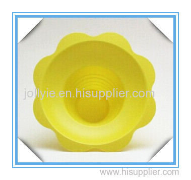 Yellow color snow cone flower cups 4oz