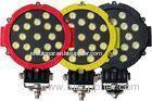 51 Watt Led Work Lights For Trucks Tractors And Vehicles IP68 Yellow Red Black Ring