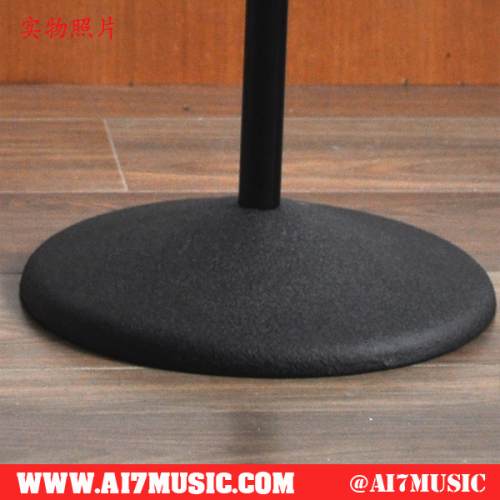 AI7MUSIC Easy Height Adjust Round base microphone stand With Boom