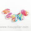 Zebra Stripe Neon Fake Nails Fashionable Plastic Artist Nail With Gross Grain