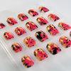 Cute Acrylic Color Changing Nail Art Pumpkin Head Artificial Nail For Nightclub