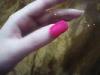 Custom Plastic Peach 3D Artificial Nail Art Ladies Beautiful Fake Nails