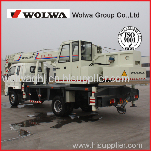Wolwa 8 ton Hydraulic Mobile Truck Crane for Sale with low price