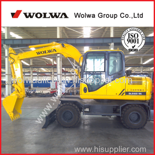 low price excavator wheel hydraulic type 9700kg