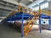 Cold Rolling Steel Industrial Mezzanine Floors For Warehouse , Blue / Orange