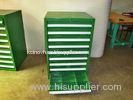 Industrial Tool Chests And Cabinets With 3 - 15 Drawers , Green