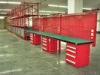 Customized Warehouse Garage Industrial Work Table With Led Tube Overhead