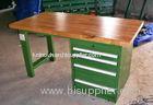 Powder Coating Stainless Steel Industrial Workbenches With Drawers