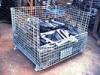 Folding Stackable Transit Equipment Steel Pallet Cages With U Shaped
