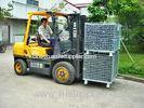 Hot Dipped Galvanized Foldable Stacking Wire Mesh Boxes For Transport