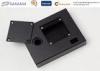 Custom Black ABS PVC Housings with Stainless Steel Inserts , Injection Molded Plastic Parts