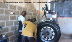 Mali customer factory-Shanghai Robin tire retreading equipment