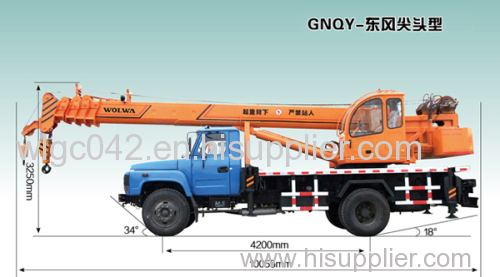 china electric 12 ton home made type truck crane with low price and good performance