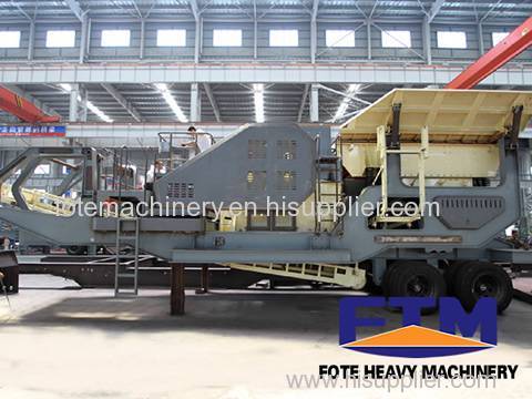 Tire Type Mobile Jaw Crushing Plant