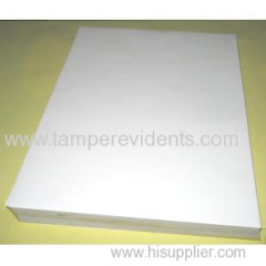 Custom any size matte finish blank label paper sheet