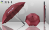 Straight golf umbrellas fiber frame and shaft auto-open double layer/unique design fast delivery