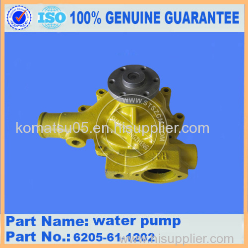 Mini Excavator Engine Parts for Komatsu PC78US-6 Water Pump 6205-61-1202