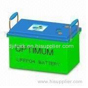 UPS Lifepo4 Batteries with 12V Nominal Voltage, 100Ah Rated Capacity, SLA Style Case and Charger