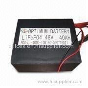 Motive Batteries of 48V to 40Ah for Electric Cars with Suitable BMS, Long in Cycle Life