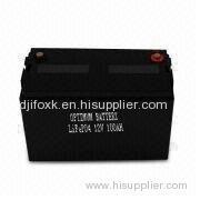 12V LED Lithium Battery with 100Ah Capacity, Suitable for EV, HEV, UPS and Solar System