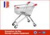 180L High Gloss Galvanized Collapsible Shopping Cart With Wheels