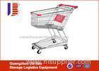 Large Capacity Metal Steel Supermarket Shopping Carts With Wheels