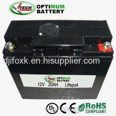 LiFePO4 12V 20AH for UPS ,Solar Panel,Lithium Iron Phosphate Batteries