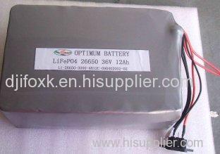 36V 12AH Electric Bike Lithium Batteries For Electric Skateboard/e-bike/e-motorcycle