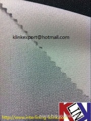 Polyester woven fusible interlining for garments
