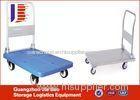 Foldable Four Wheel Folding Push Logistics Trolley For Supermarket