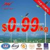 Double arm steel street lighting poles