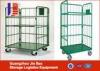 Foldable Industrial Rolling Warehouse Logistics Trolley With 4 Wheel